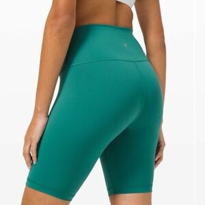 lululemon athletica Women's Wunder Train Teal Lagoon High Rise Shorts